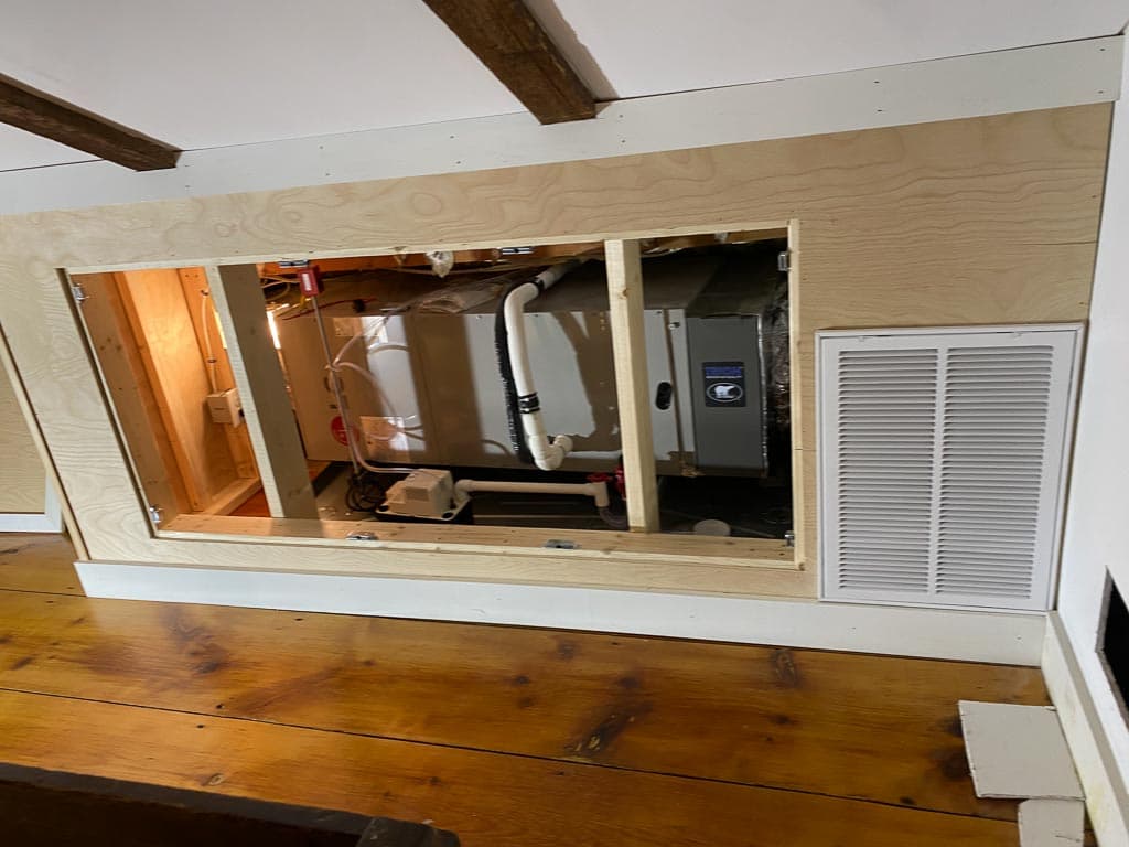 New HVAC system complete