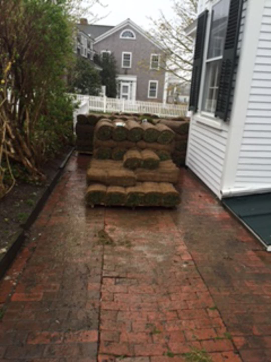 Captain Morse House. Sod Installation